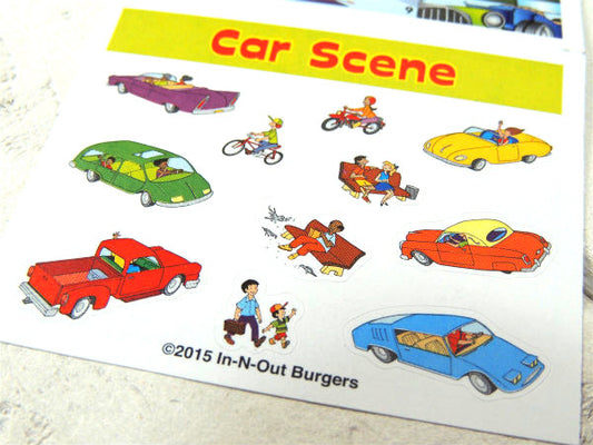 【IN-N-OUT BURGERS】USAバーガーショップ・限定・キッズ用・ステッカー・シール