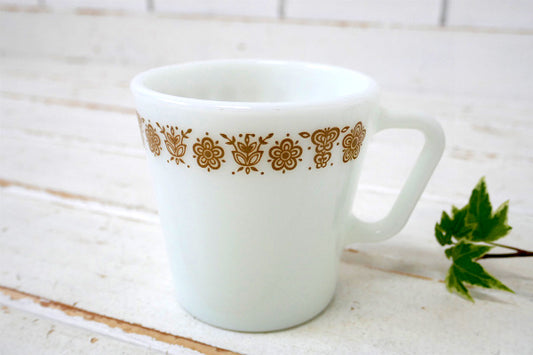 PYREX オールドパイレックス バタフライゴールド ヴィンテージ マグカップ コーヒーマグ 食器②