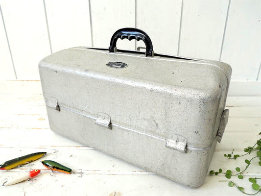 【UMCO】アムコ・1000・アルミ製・7段式・ヴィンテージ・タックルボックス/タックルケース