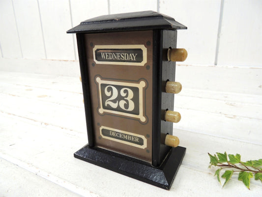 【pride creations】木製・アンティーク・デスクカレンダー/卓上カレンダー