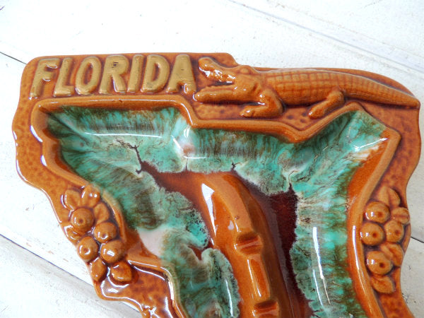 FLORIDA・フラミンゴ・陶器製・50’s~60's ヴィンテージ・灰皿・アシュトレイ USA