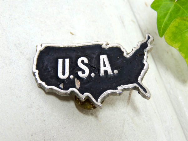 USA・地図型・UNITED STATES OF AMERICA ヴィンテージ・ピンズ アクセサリー