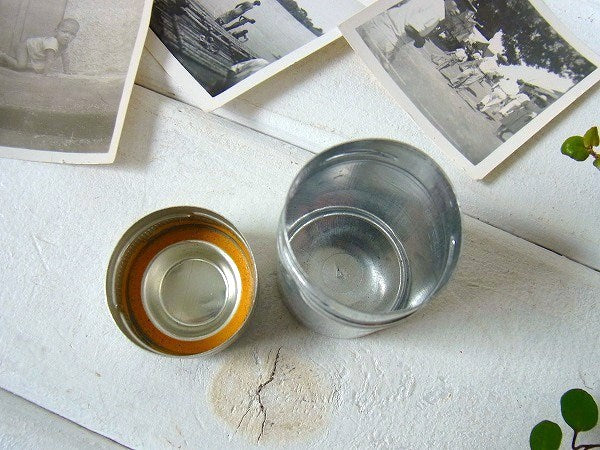 アルミ製・カメラのヴィンテージ・フィルムケース USA