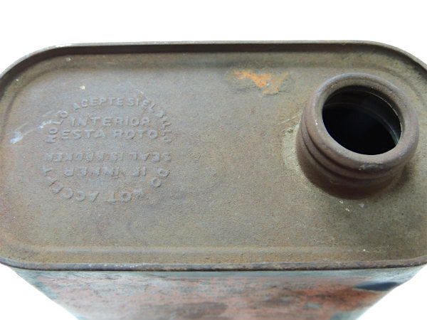 【SEARS】ALLSTATE・アメリカ合衆国柄・ブルー×オレンジ・ヴィンテージ・オイル缶/ガレージ