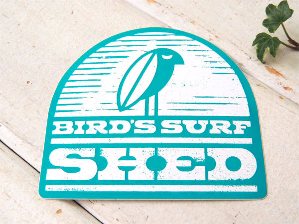 【BIRD'S SURF SHED】サンディエゴ・サーフショップ・カリフォルニア・ステッカー(緑)