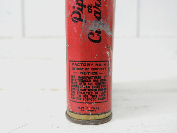 【UNION LEADER】イーグル柄・赤色・アンティーク・OLD・タバコ缶/ブリキ缶 USA