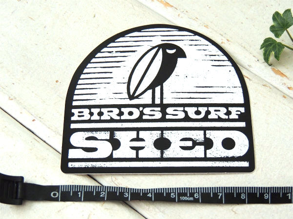 BIRD'S SURF SHED サンディエゴ・サーフショップ・カリフォルニア・ステッカー(黒)