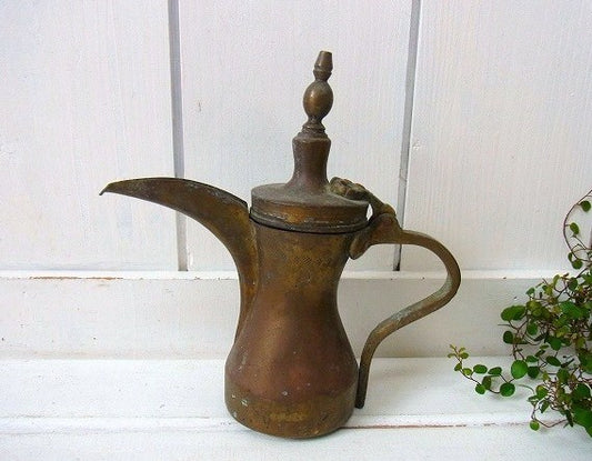 真鍮製・アンティーク・水差し/ポット USA