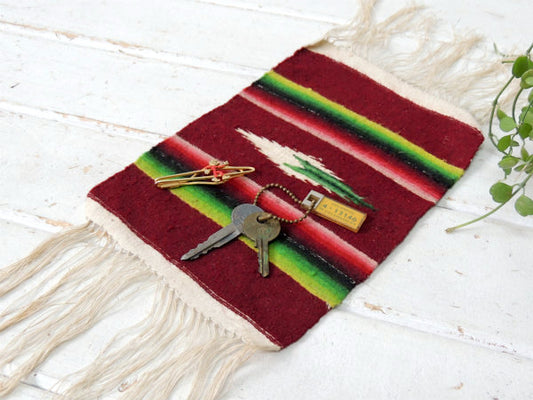 ネイティブアメリカン・フリンジ・ヴィンテージ・OLDラグ・アクセサリーマット・テーブルマット USA