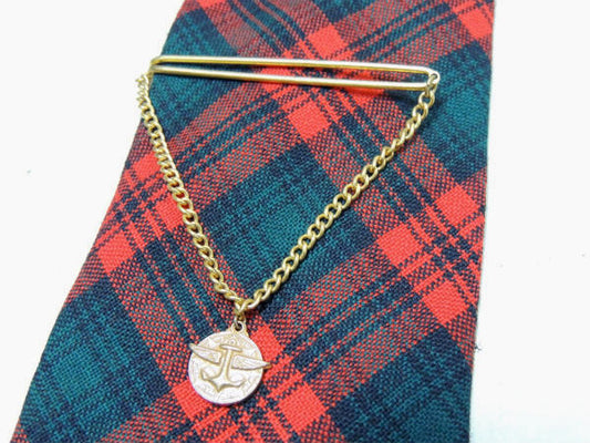 【1940年代・US Navy・ミリタリー】ヴィンテージ・タイピン・ゴールド・紳士小物