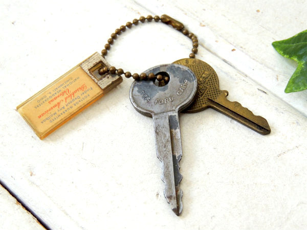 1953's コロラド州 ナンバープレート型 ヴィンテージ キーホルダー鍵 2本 フォード USA