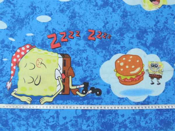 【スポンジボブ】ハンバーガーの夢・キャラクター・ユーズドシーツ(フラットタイプ)