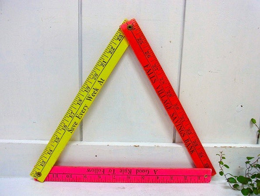 ノベルティ・ヴィンテージ・折り畳み式・ルーラー/メジャー/物さし USA