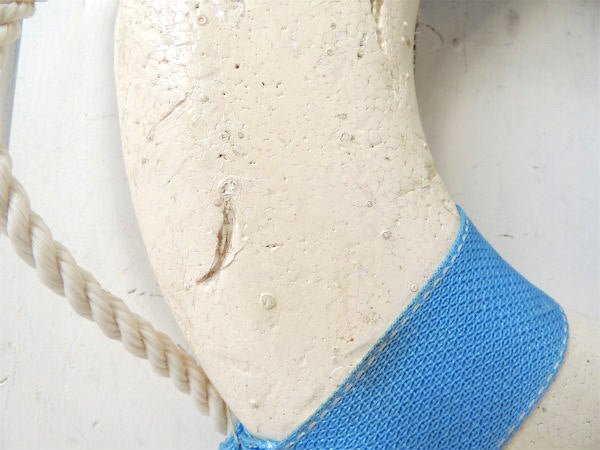 【JIM BUOY/マリン】USA!白×水色・ライフブイ/救命・浮き輪