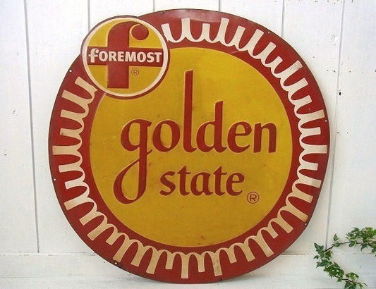 【Foremost】ゴールデンステート・特大サイズ・ヴィンテージ・サイン/看板 USA