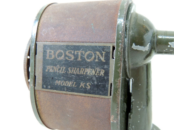 【BOSTON・MODEL KS】1930's・アンティーク・ペンシルシャープナー・鉛筆削り・USA