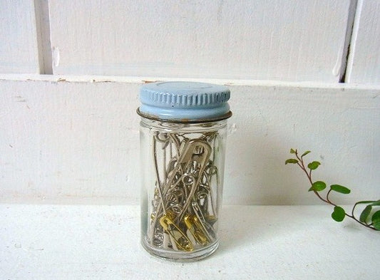 とっても小さなヴィンテージ・保存ビン/ガラス容器 USA