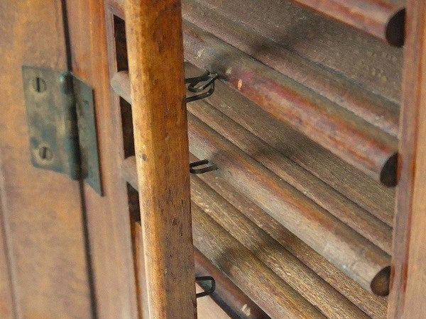 木製・5連アンティーク・ルーバー/ヴォレー/シャッター/建具 USA