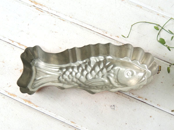 【Tagus】ポルトガル・銅製・魚・フィッシュ型・ヴィンテージ・モールド・菓子型・壁飾り