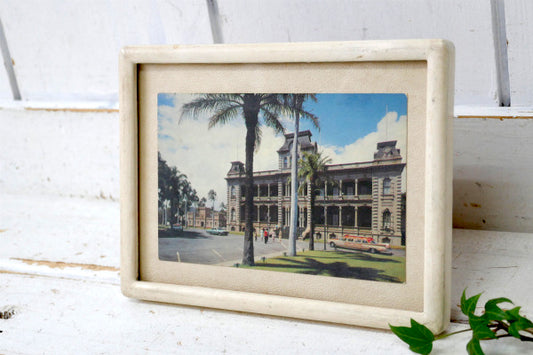 1950s HAWAII ホノルル イオラニ宮殿 アメ車 ヴィンテージ ポストカード 絵葉書 USA