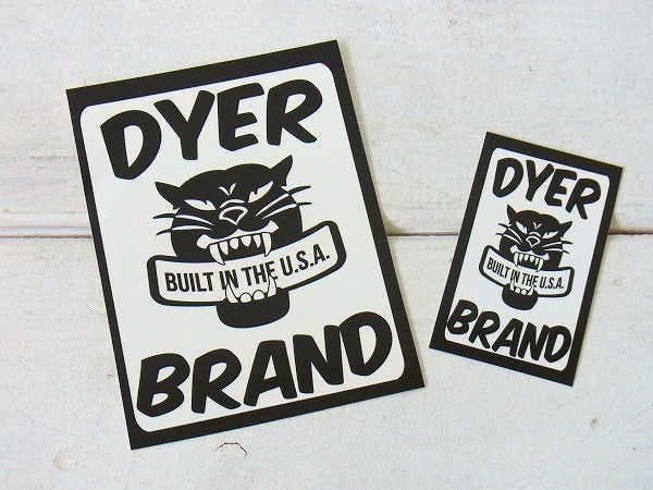 【DYER BRAND】ダイアーブランド“Panther”Tシャツ&ステッカー2枚付き/S