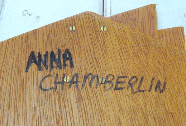 スペースシャトル型・木製・ヴィンテージ・バインダー・クリップボード・ハンドメイド・ステーショナリー