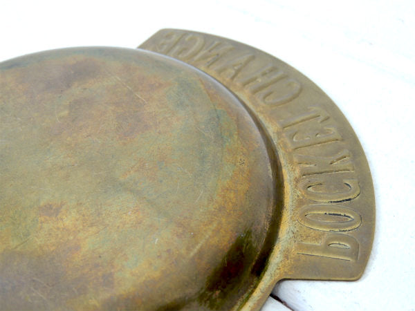 【POCKET CHANGE】USA・真鍮製・アンティーク・ポケットチェンジ・トレイ/マネートレイ