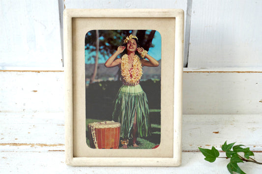 1950年代 ハワイアン フラガール 美女 ヴィンテージ ポストカード ホノルル 絵葉書・印刷物