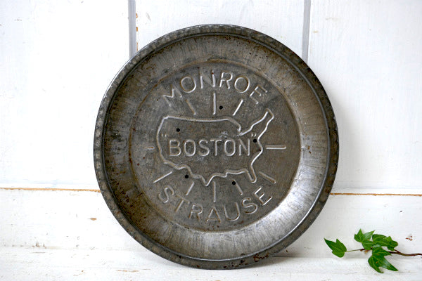 MONROE BOSTON STRAUS 1940s〜USA 地図・ビンテージ・パイ皿・パイプレート