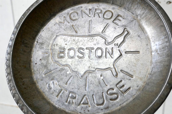 MONROE BOSTON STRAUS 1940s〜USA 地図・ビンテージ・パイ皿・パイプレート