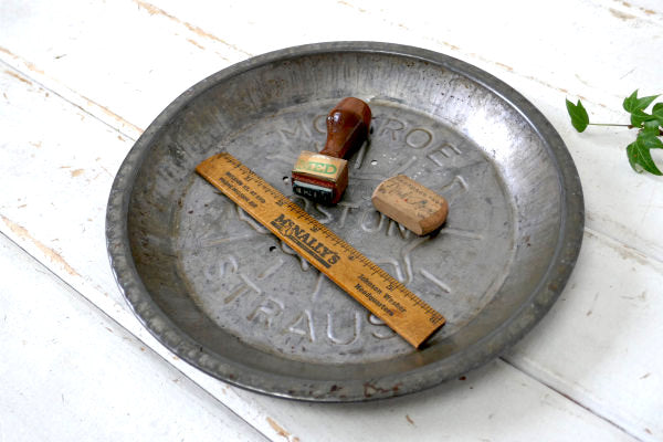 MONROE BOSTON STRAUS 1940s〜USA 地図・ビンテージ・パイ皿・パイプレート