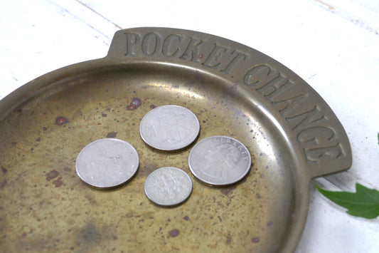 POCKET CHANGE 真鍮製・アンティーク&ビンテージ・ポケットチェンジ・トレイ・マネートレイ
