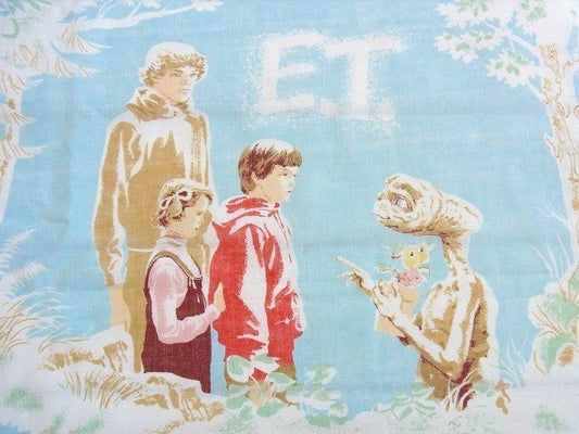 ET イーティー SF映画 80’s ヴィンテージ ユーズドシーツ(フラットシーツ) USA