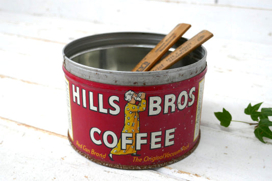 HILLS BROS 1878s ヒルスコーヒー ブリキ製 ヴィンテージ コーヒー缶 ティン USA