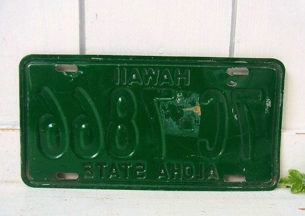 【HAWAII】ハワイ・ヴィンテージ・ナンバープレート/カーライセンスプレートⅡ USA
