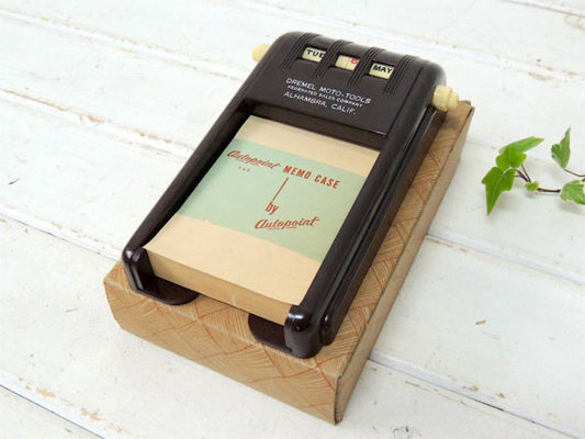 【AUTOPOINT】デッドストック・ノベルティ・ヴィンテージ・デスクカレンダー&メモホルダー