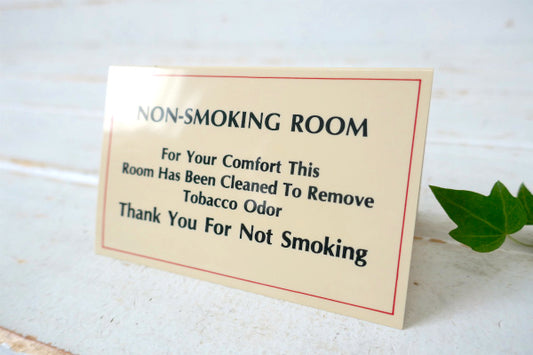 THANK YOU FOR NOT SMOKING 禁煙 US モーテル 卓上サイン 看板 アメリカ