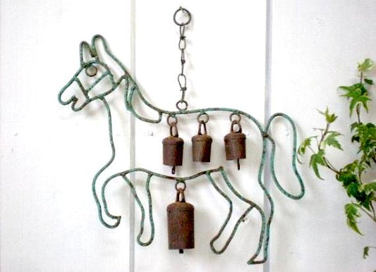 【馬・呼び鈴】アイアン製・アンティーク・ドアベル・USA・ウエスタンスタイル
