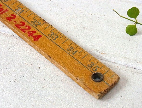 【STANLEY】スタンレー・ノベルティ・木製・ヴィンテージ・ロングルーラー/ものさし/定規