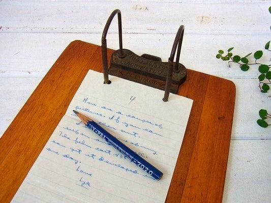 【Globe Wernicke】木製 アンティーク・2つ穴バインダー/ファイルホルダー USA