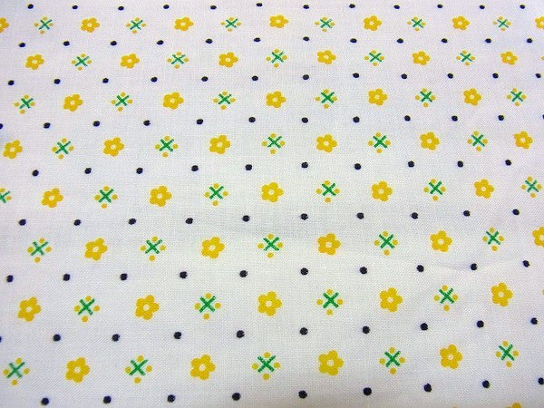 花柄・刺繍模様・デッドストック・ヴィンテージ・ファブリック/生地 USA