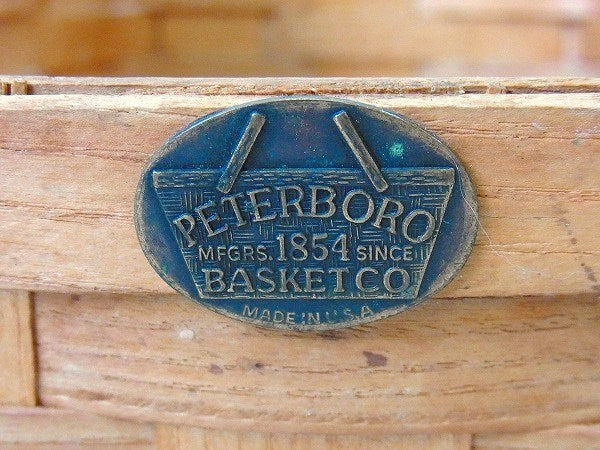 【PETERBORO BASKET CO】木製・バスケット/ウッドバスケット　USA