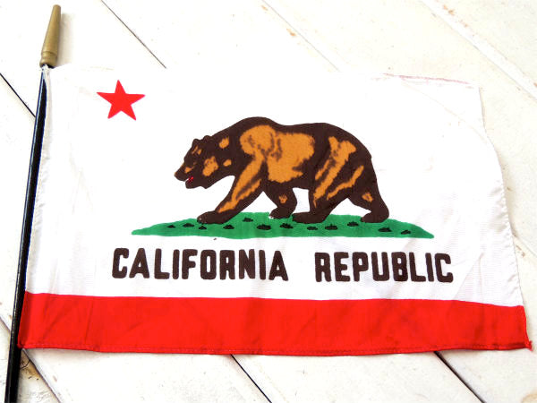 ★ CALIFORNIA カリフォルニア 旗 グリズリー アメリカンビンテージ フラッグ USA