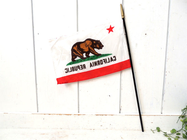 ★ CALIFORNIA カリフォルニア 旗 グリズリー アメリカンビンテージ フラッグ USA