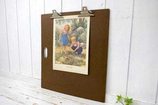 Buill ロサンゼルス 特大サイズ ダブル ヴィンテージ クリップボード バインダー ディスプレイ