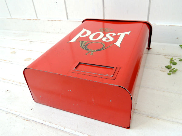 【J H Produkt】スウェーデン製・赤色・ヴィンテージ・メールボックス/郵便受け/ポスト