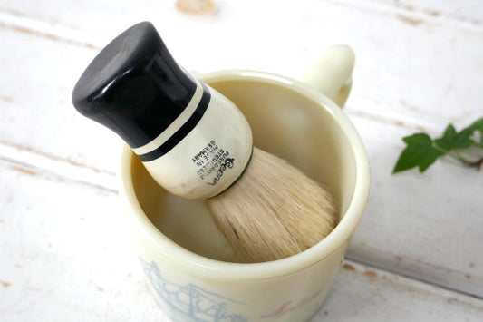 PURE BRISTLE STERILIZED ヴィンテージ・シェービングブラシ・髭ブラシ・ドイツ