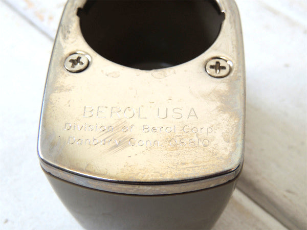 【Berol】ベージュ色・バキュームタイプ・ヴィンテージ・ペンシルシャープナー/鉛筆削り　USA
