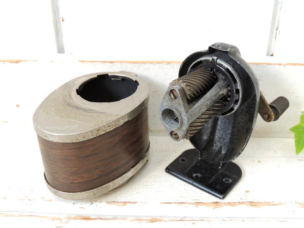 【BOSTON×ウッド柄】ヴィンテージ・ペンシルシャープナー/鉛筆削り・USA