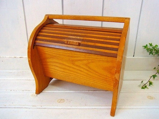 木製・脚付き・アンティーク・ソーイングボックス/裁縫箱 USA